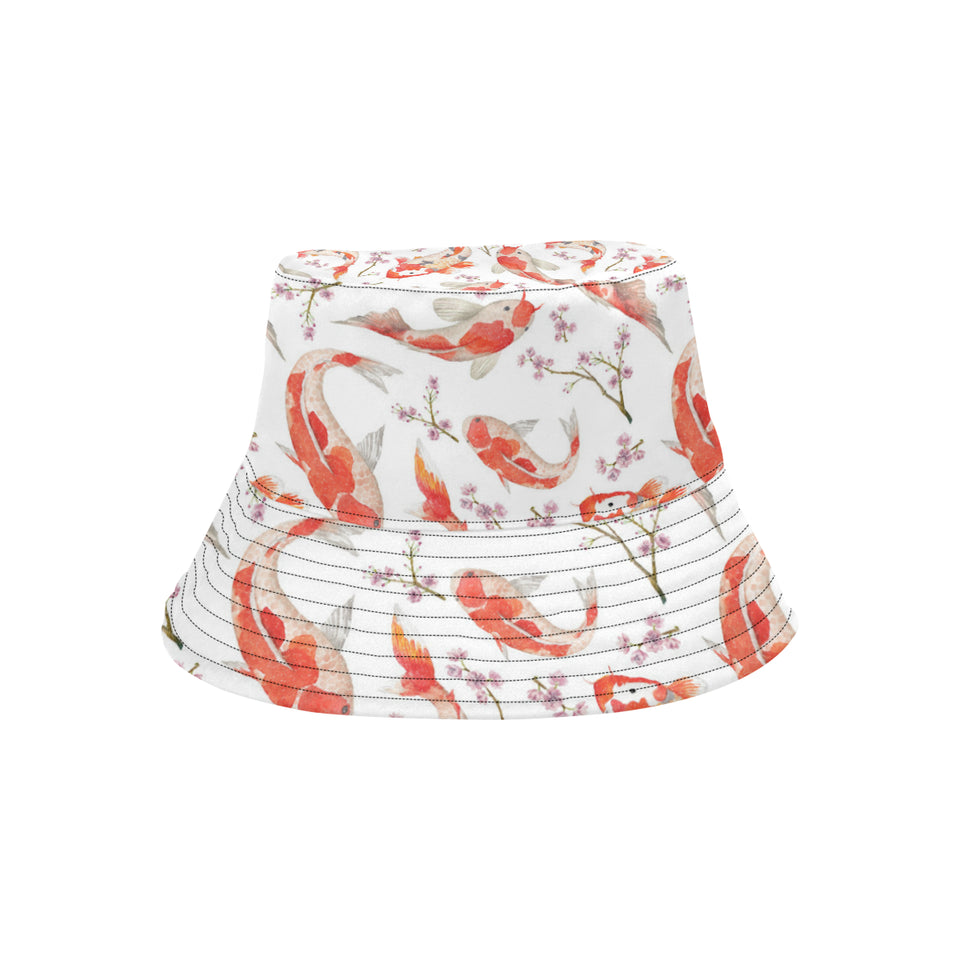 Watercolor fancy carp pattern Unisex Bucket Hat
