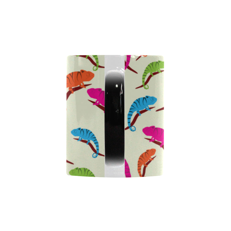 Colorful Chameleon lizard pattern Morphing Mug Heat Changing Mug