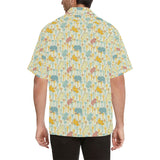 Hippopotamus Pattern Print Design 04 Men's All Over Print Hawaiian Shirt (Model T58)