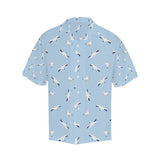 Seagull Pattern Print Design 02 Men's All Over Print Hawaiian Shirt (Model T58)