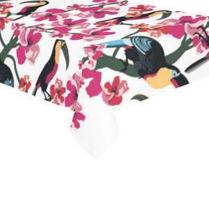 Toucan flower design pattern Tablecloth