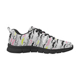 Mustache Beard Pattern Print Design 02 Men's Breathable Sneakers ( Model 055)