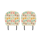 Bicycle Pattern Print Design 01 Car Headrest Cover