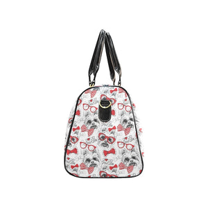 Yorkshire Terrier Pattern Print Design 04 Travel Bag