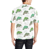 Chameleon lizard pattern Men's All Over Print Polo Shirt