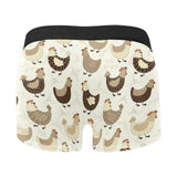 Cute rooster chicken cock Men's All Over Print Boxer Briefs Men's Underwear