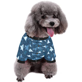 Stingray Pattern Print Design 04 All Over Print Pet Dog Round Neck Fuzzy Shirt