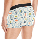 apples leaves pattern Men's All Over Print Boxer Briefs Men's Underwear