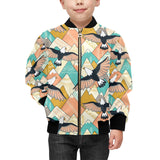 Eagle Pattern Print Design 02 Kids' Boys' Girls' Bomber Jacket