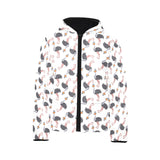 Ostrich Pattern Print Design 02 Kids' Boys' Girls' Padded Hooded Jacket