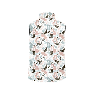 cute mermaid pattern Men's Padded Vest