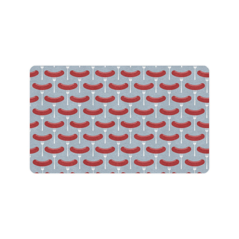 Sausage Pattern Print Design 02 Doormat