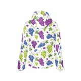 Grape pattern Women's Padded Hooded Jacket