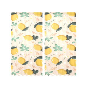 lemon flower leave pattern Gauze Curtain