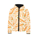 Carrot Pattern Print Design 02 Kids' Boys' Girls' Padded Hooded Jacket