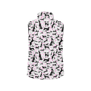 Greyhound Pattern Print Design 02 Women's Padded Vest