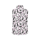 Greyhound Pattern Print Design 02 Women's Padded Vest