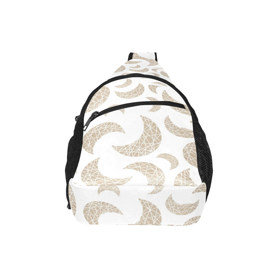 Cool gold moon abstract pattern All Over Print Chest Bag