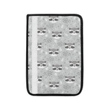 Cute raccoons leaves dot Car Seat Belt Cover