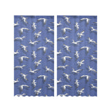 Seagull Pattern Print Design 03 Gauze Curtain