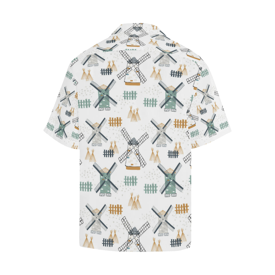 windmill pattern Men's All Over Print Hawaiian Shirt