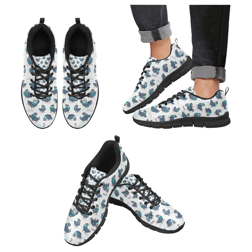Pigeon Pattern Print Design 02 Men's Breathable Sneakers ( Model 055)