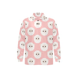 Cute sheep pattern Men's Long Sleeve Polo Shirt