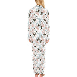 cute mermaid pattern Women's Long Pajama Set
