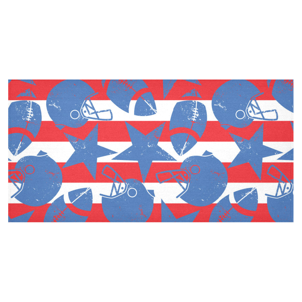 American football ball star stripes pattern Tablecloth