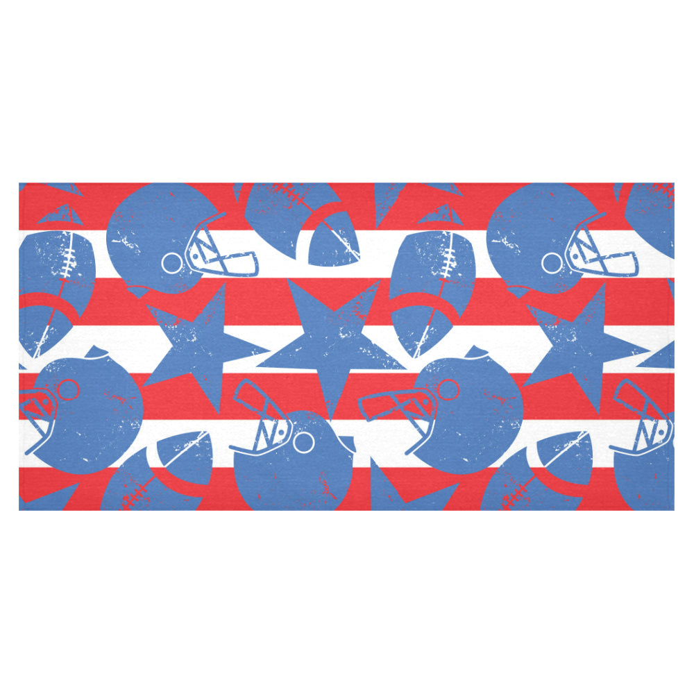 American football ball star stripes pattern Tablecloth