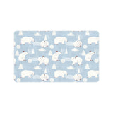 Cute polar bears Christmas decoration pattern Doormat