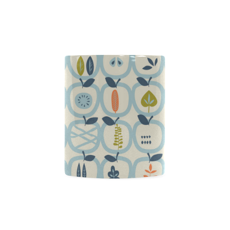 apples leaves pattern Classical White Mug (Fulfilled In US)