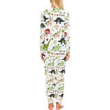 Cute dinosaurs pattern Women's All Over Print Pajama Set