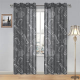 Beer hand drawn pattern Gauze Curtain