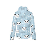 Cute panda pattern Women's Padded Hooded Jacket