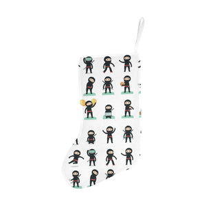 Cute ninja katana sword pattern Christmas Stocking