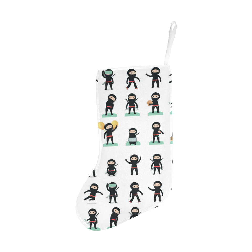Cute ninja katana sword pattern Christmas Stocking