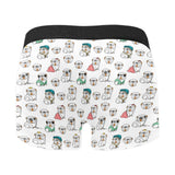 English Bulldog Pattern Print Design 03 Men's All Over Print Boxer Briefs Men's Underwear