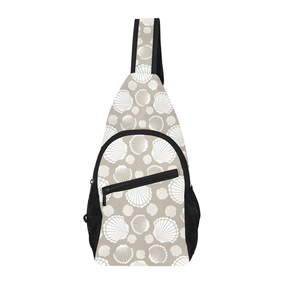 Scallop shell pattern All Over Print Chest Bag