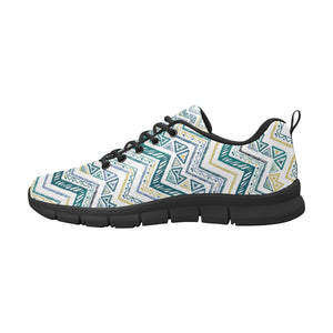 zigzag  chevron paint design pattern Women's Sneaker Shoes