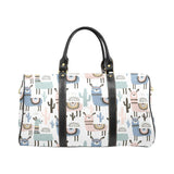 lama Alpaca cactus hand drawn pattern Travel Bag
