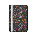 Music Notes Pattern Print Design 02 Car Seat Belt Cover