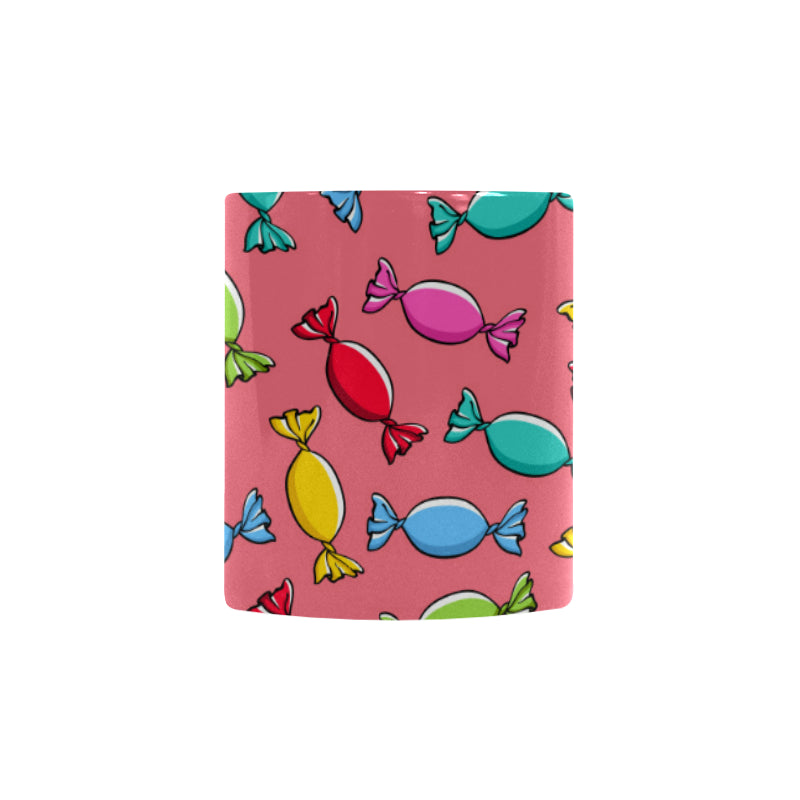 Colorful wrapped candy pattern Morphing Mug Heat Changing Mug