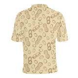 hand drawn peanuts pattern Men's All Over Print Polo Shirt