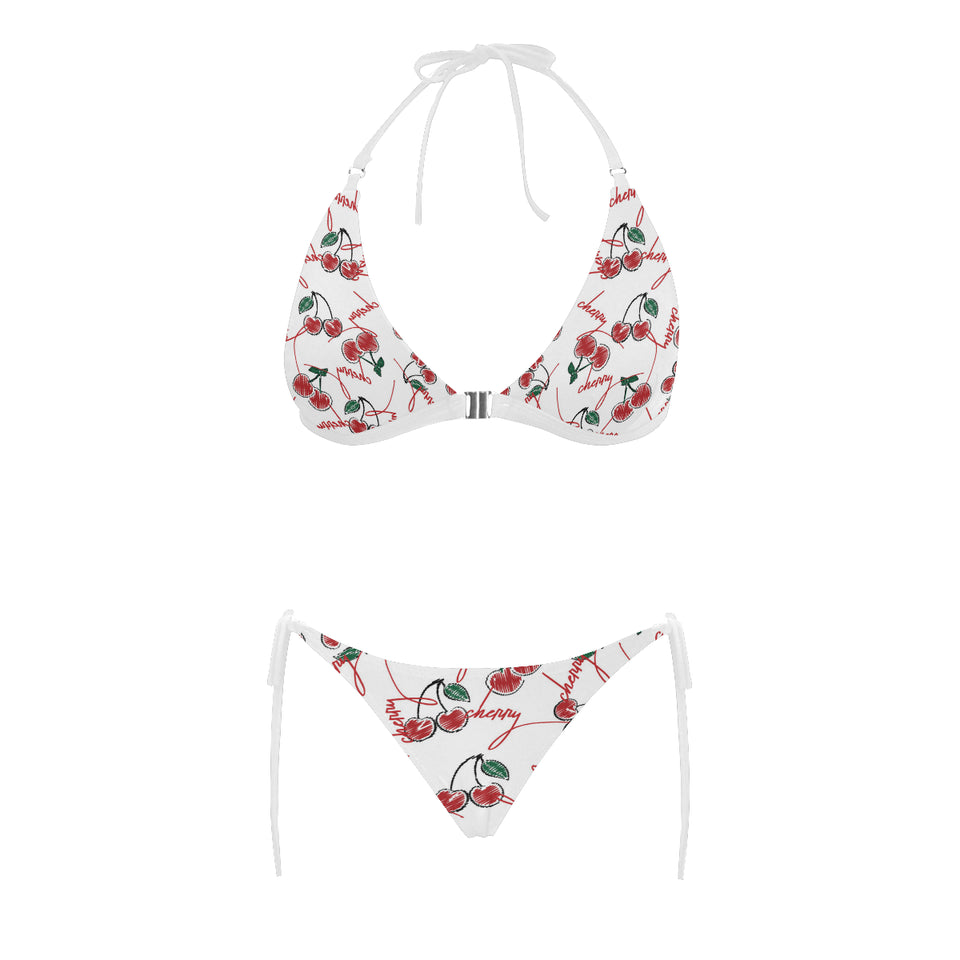 Hand drawn cherry pattern Sexy Bikinis Two-Piece Swimsuits