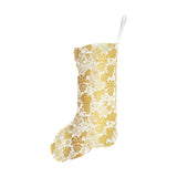 Gold grape pattern Christmas Stocking
