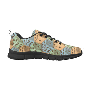 Dice Pattern Print Design 05 Men's Breathable Sneakers ( Model 055)