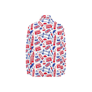 British Pattern Print Design 01 Women's Long Sleeve Polo Shirt