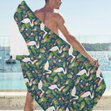 Pelican Pattern Print Design 05 Beach Towel