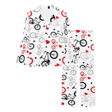 Bicycle Pattern Print Design 04 Women's Long Pajama Set